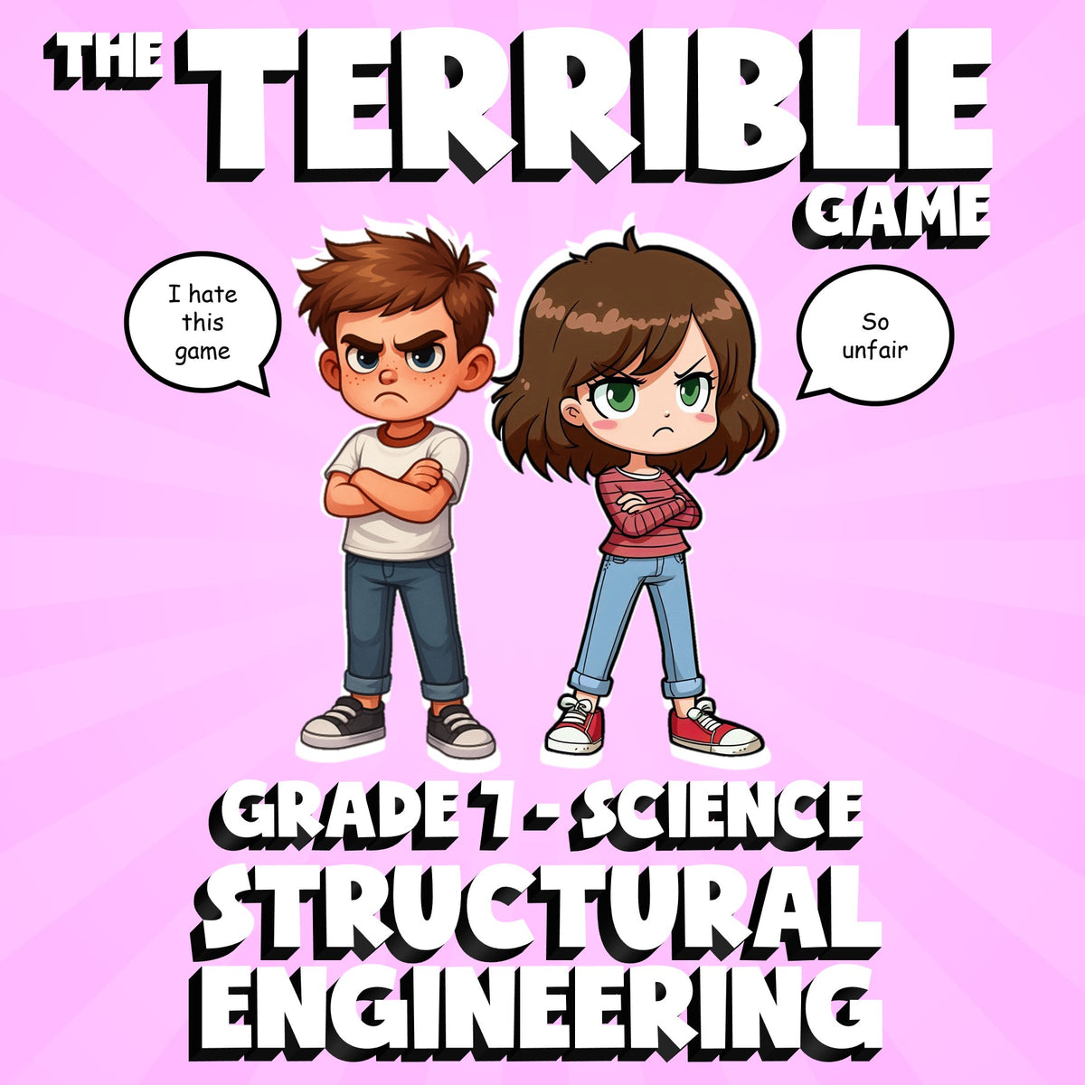 Structural Engineering THE TERRIBLE GAME - No Prep Grade 7 Science Review
