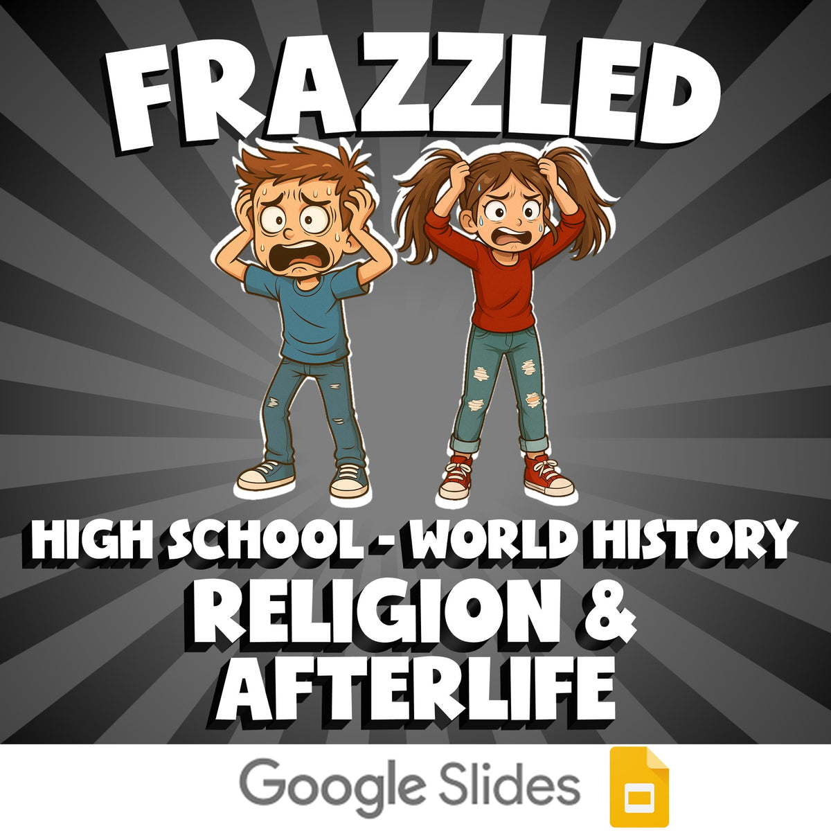 Religion & Afterlife FRAZZLED Game - No Prep World History Review Activity