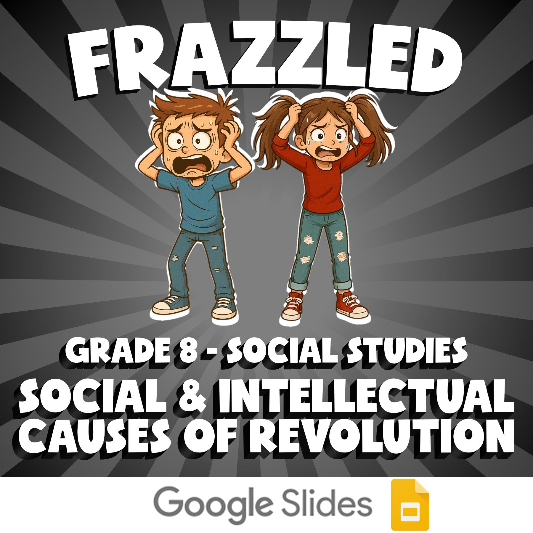 Social & Intellectual Causes of Revolution FRAZZLED Socials Game - Grade 8