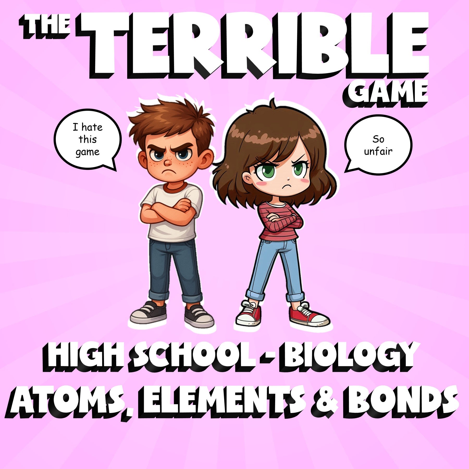Atoms, Elements & Bonds THE TERRIBLE GAME - No Prep Biology Science Review