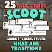 What Are Traditions SCOOT TASK CARDS Socials Game - No Prep Grade 3 Review