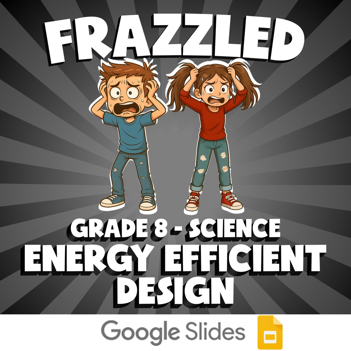 Energy Efficient Design FRAZZLED Science Game - No Prep Grade 8 Review Activity
