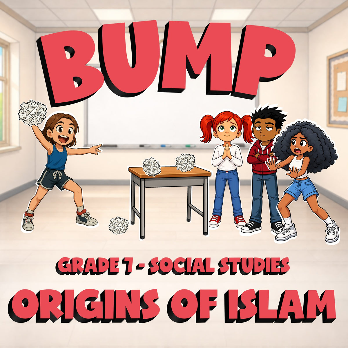 Origins of Islam BUMP Socials Game - No Prep Grade 7 Review Activity