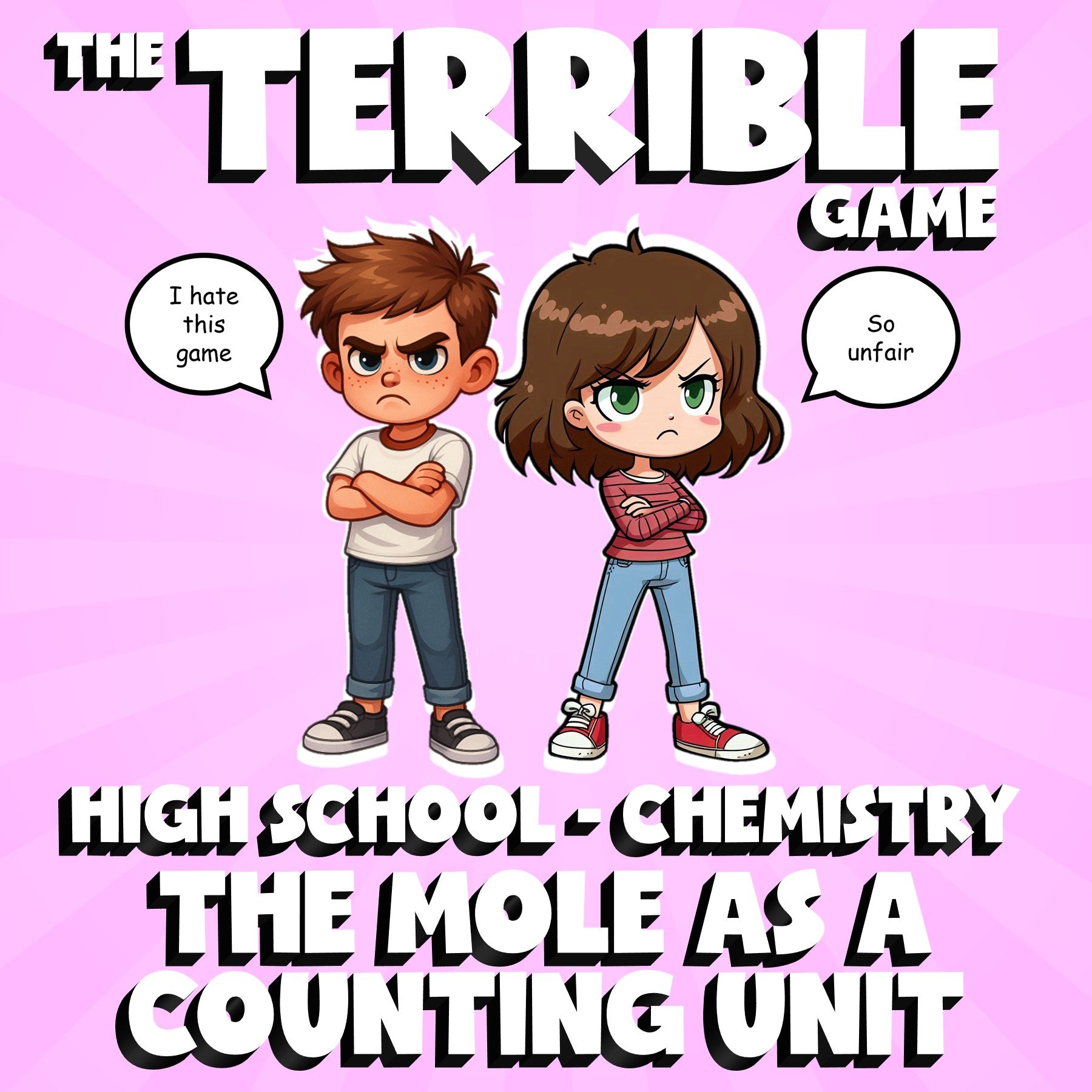 The Mole as a Counting Unit THE TERRIBLE GAME - No Prep Chemistry Science Review