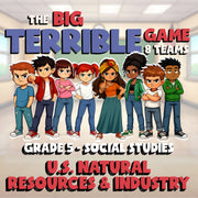 U.S. Natural Resources & Industry BIG TERRIBLE GAME - Grade 5 Socials Review
