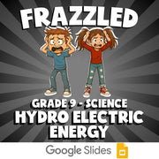 Hydro Electric Energy FRAZZLED Science Game - No Prep Grade 9 Review Activity