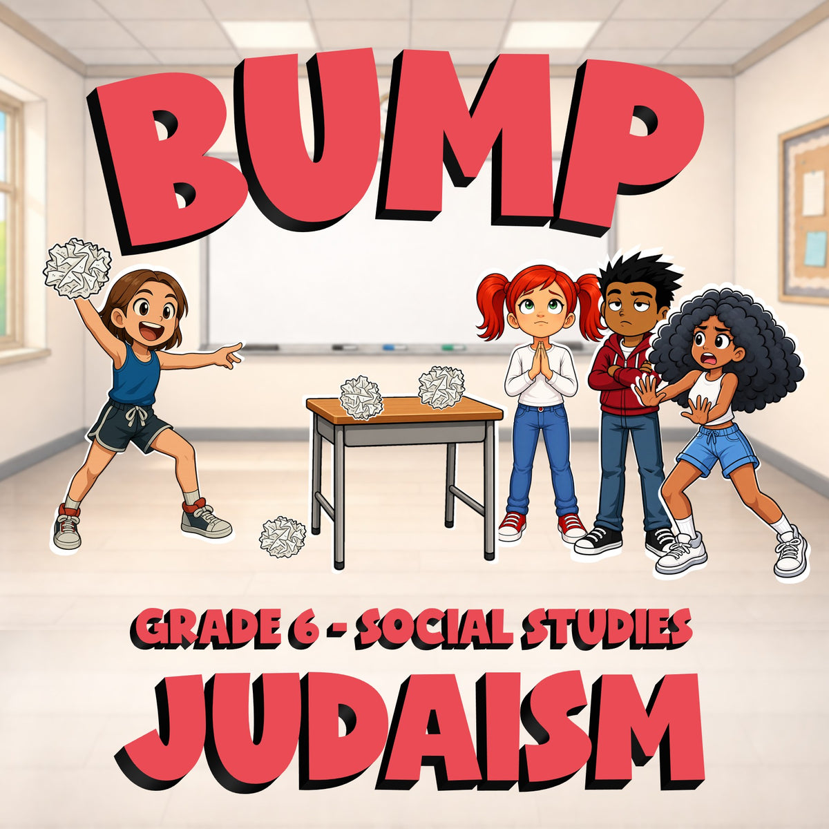 Judaism BUMP Socials Game - No Prep Grade 6 Review Activity
