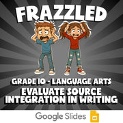 Evaluate Source Integration in Writing FRAZZLED ELA Game - No Prep Grade 10