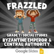 Byzantine Emperor & Central Authority FRAZZLED Socials Game - No Prep Grade 7