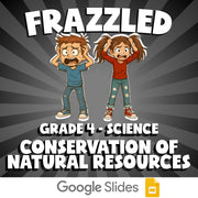 Conservation of Natural Resources FRAZZLED Science Game - No Prep Grade 4 Review