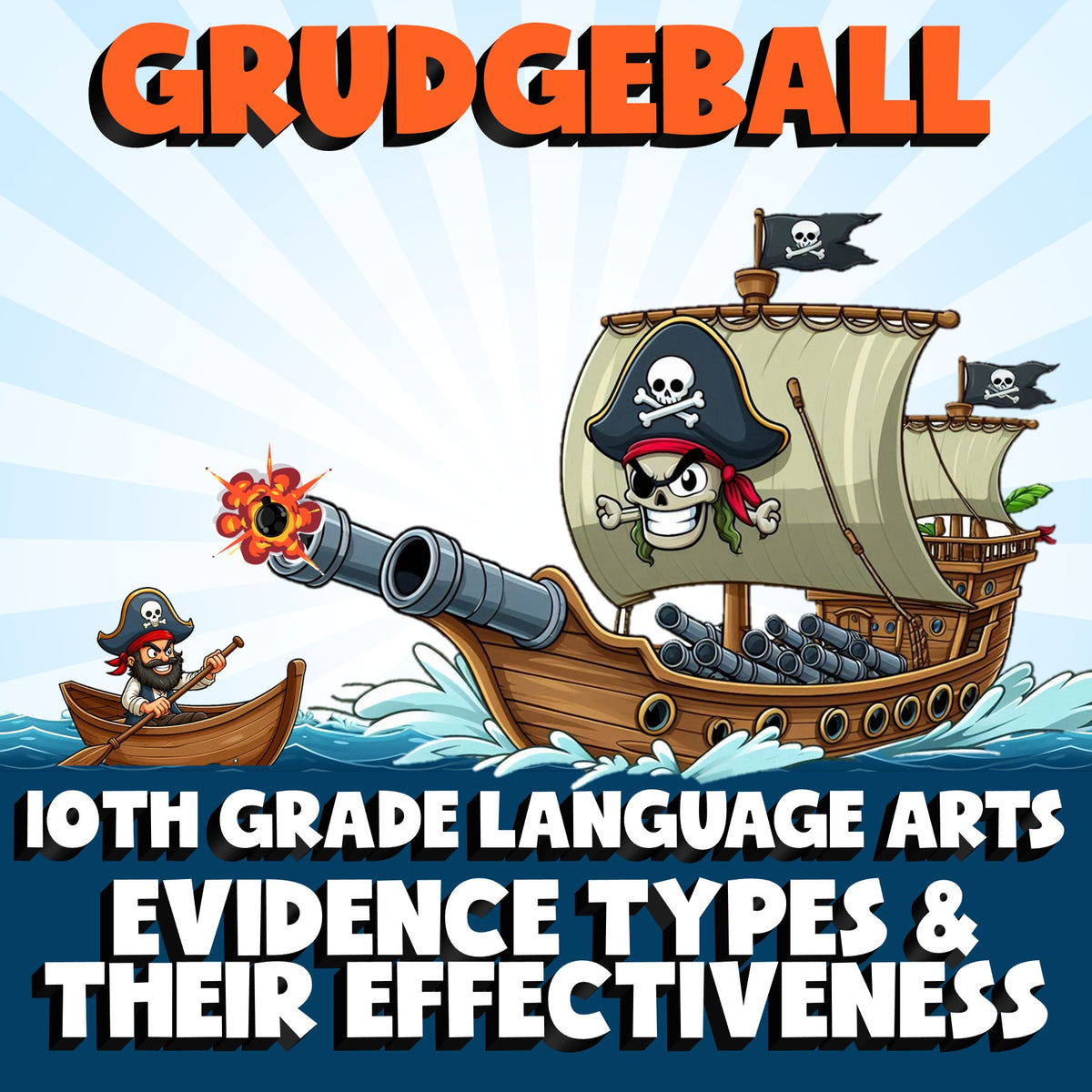 Evidence Types & Their Effectiveness GRUDGEBALL ELA Game - No Prep Grade 10