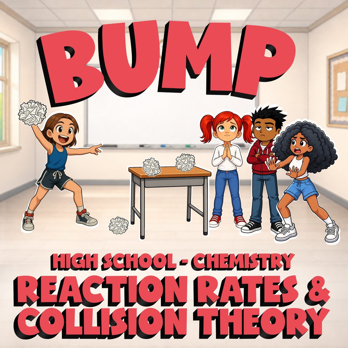 Reaction Rates & Collision Theory BUMP Science Game - No Prep Chemistry Review