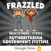 Authoritarian Government Systems FRAZZLED Civics Game - No Prep Review Activity