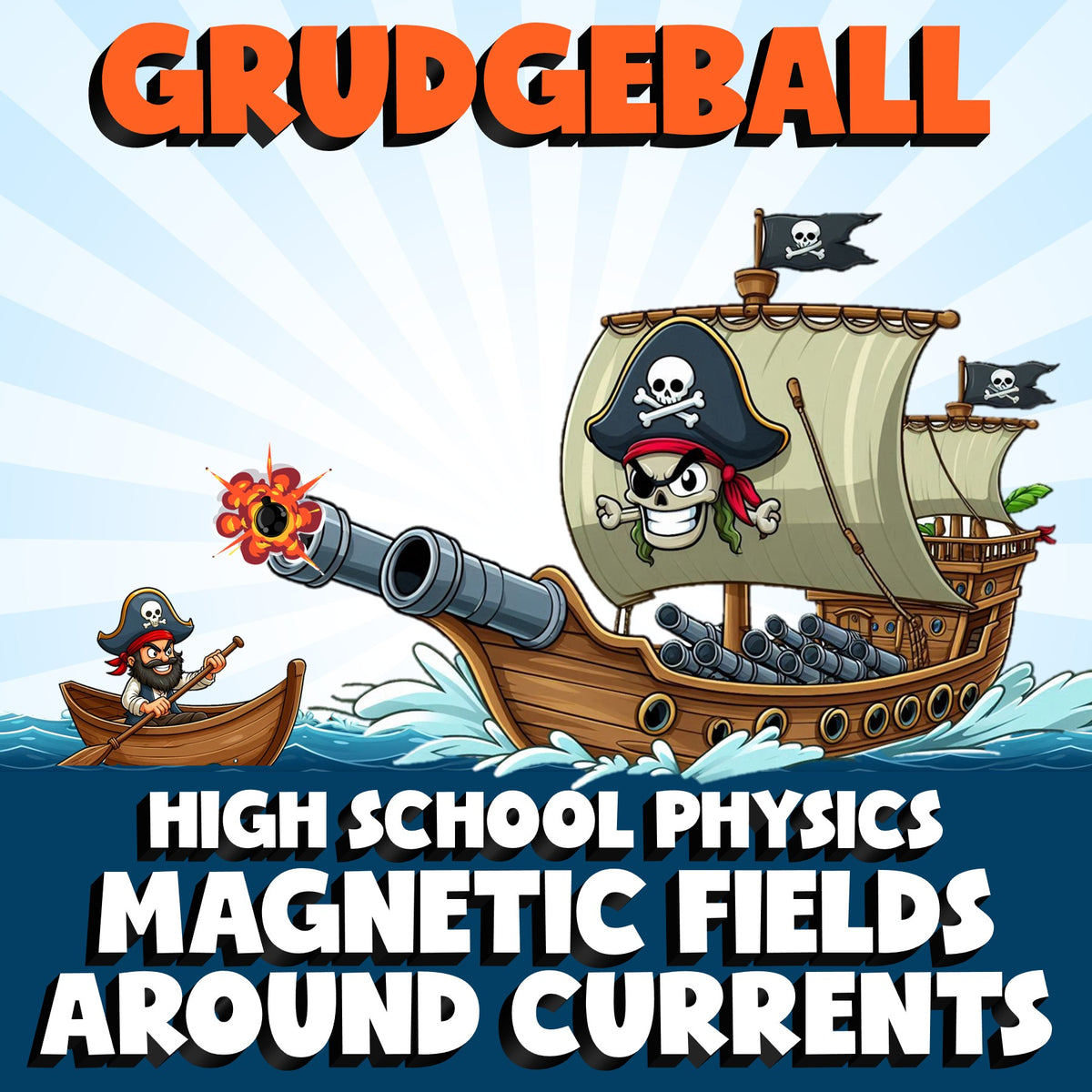 Magnetic Fields Around Currents GRUDGEBALL Science Game - No Prep Physics Review