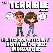 Distance & Size Indicators THE TERRIBLE GAME - No Prep Astronomy Science Review