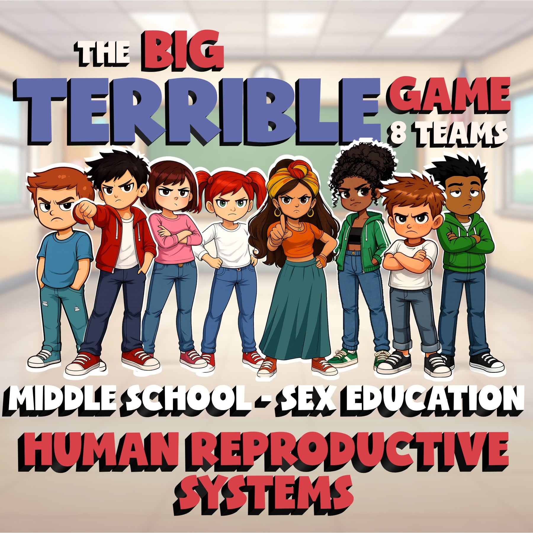 Human Reproductive Systems BIG TERRIBLE GAME - Middle School Sex Education