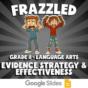 Evidence Strategy & Effectiveness FRAZZLED ELA Game - No Prep Grade 11 Review