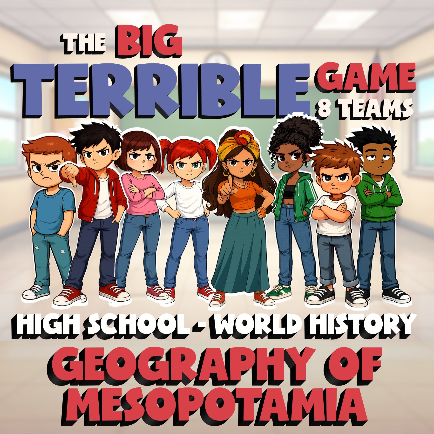 Geography of Mesopotamia BIG TERRIBLE GAME - No Prep World History Review