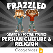 Persian Culture & Religion FRAZZLED Socials Game - No Prep Grade 6 Review