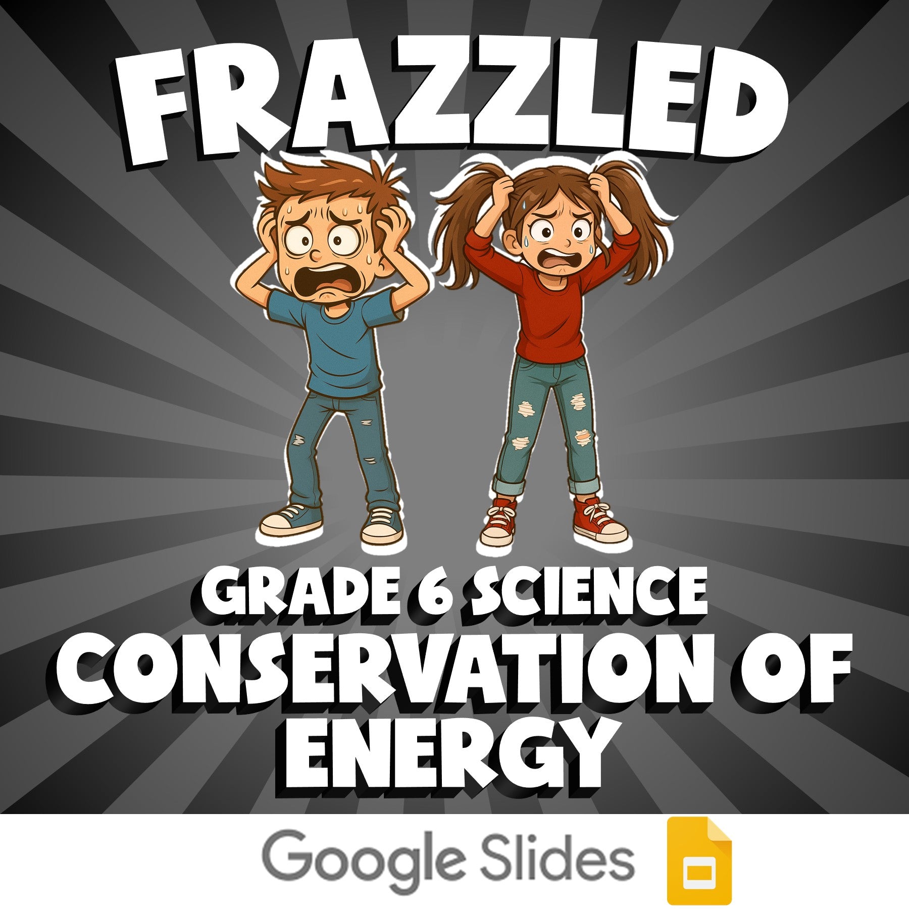 Conservation of Energy FRAZZLED Science Game - No Prep Grade 6 Review Activity