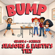 Seasons & Earth’s Tilt BUMP Science Game - No Prep Grade 6 Review Activity