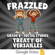 Treaty of Versailles FRAZZLED Socials Game - No Prep Grade 8 Review Activity