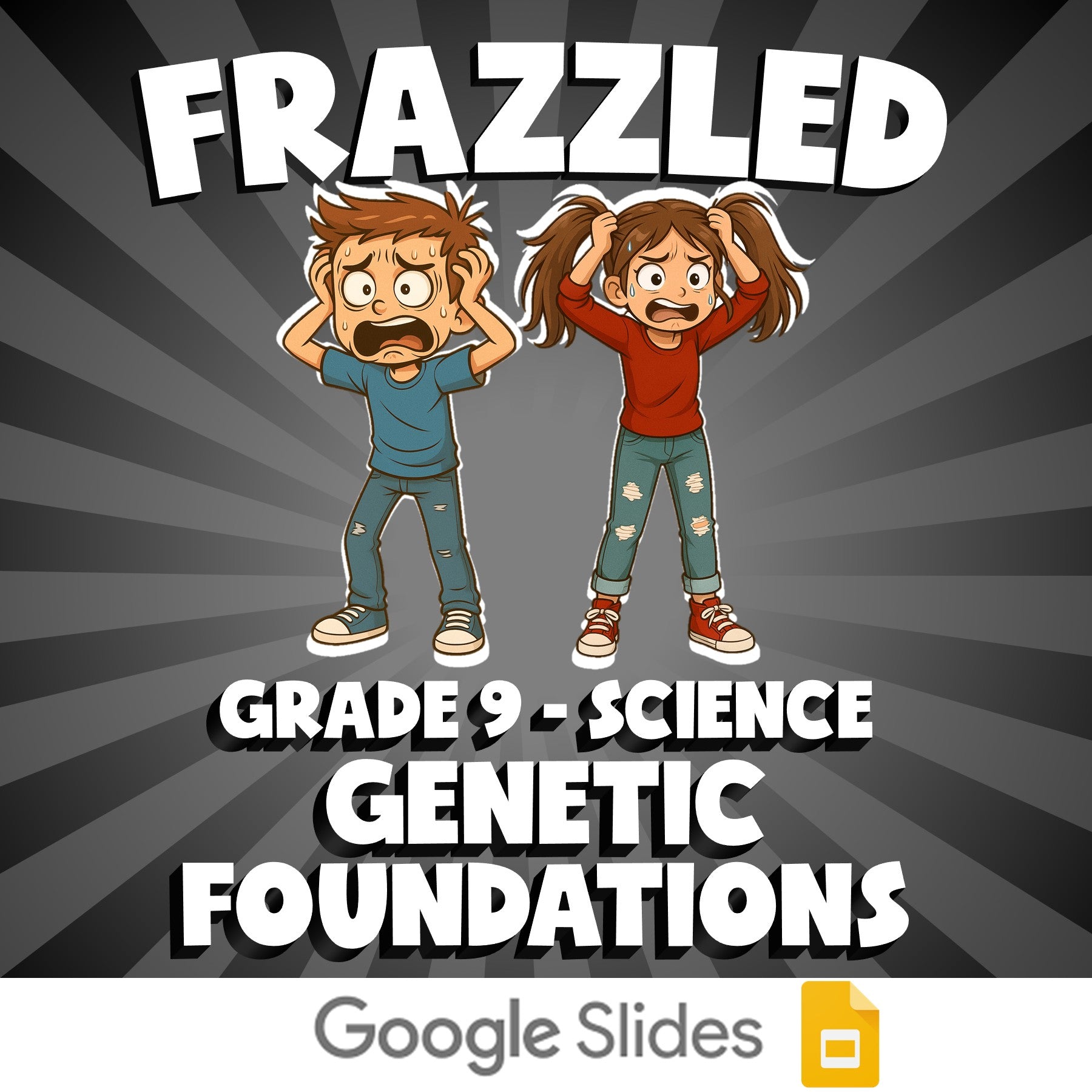 Genetic Foundations FRAZZLED Science Game - No Prep Grade 9 Review Activity