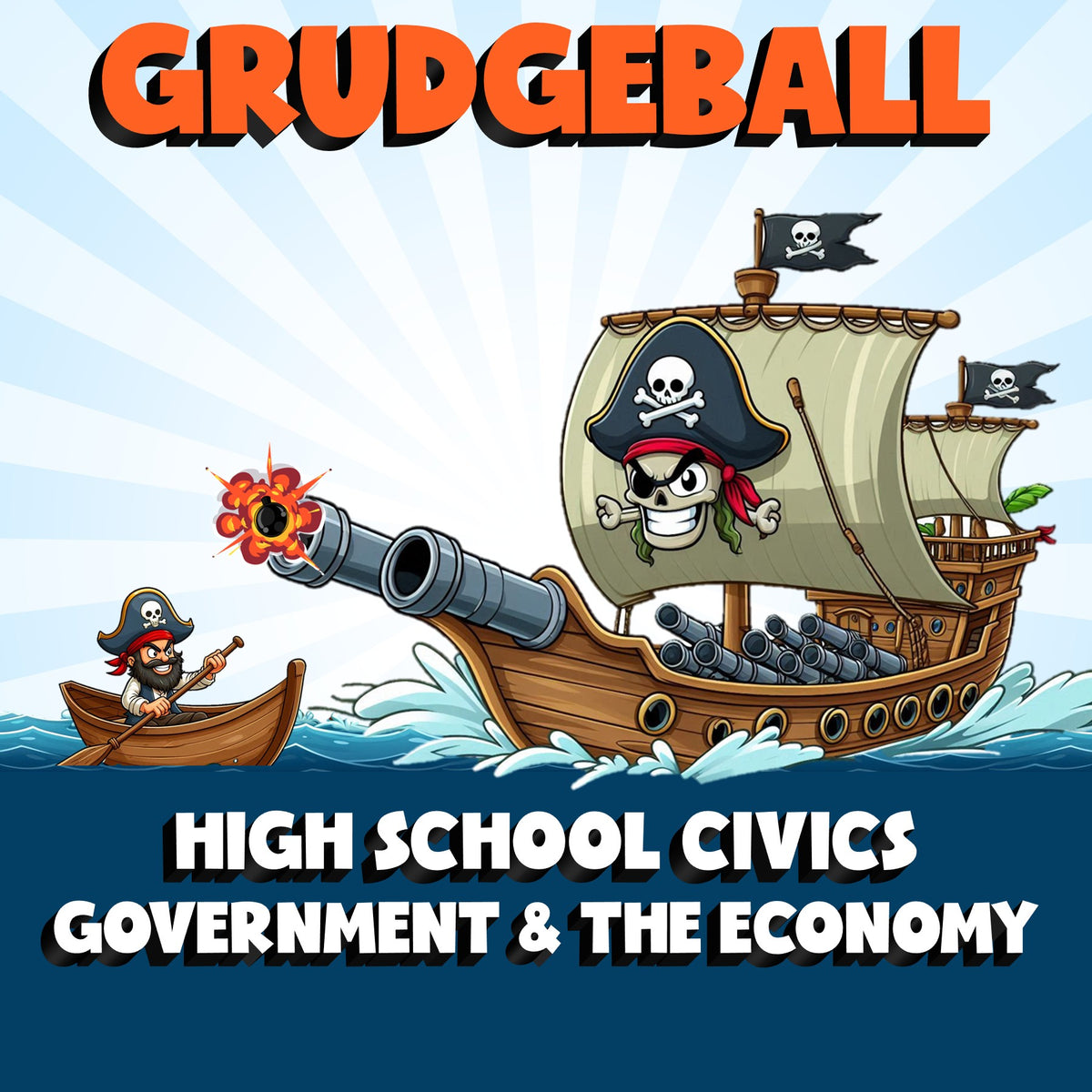 Government & the Economy GRUDGEBALL Civics Game - No Prep Review Activity