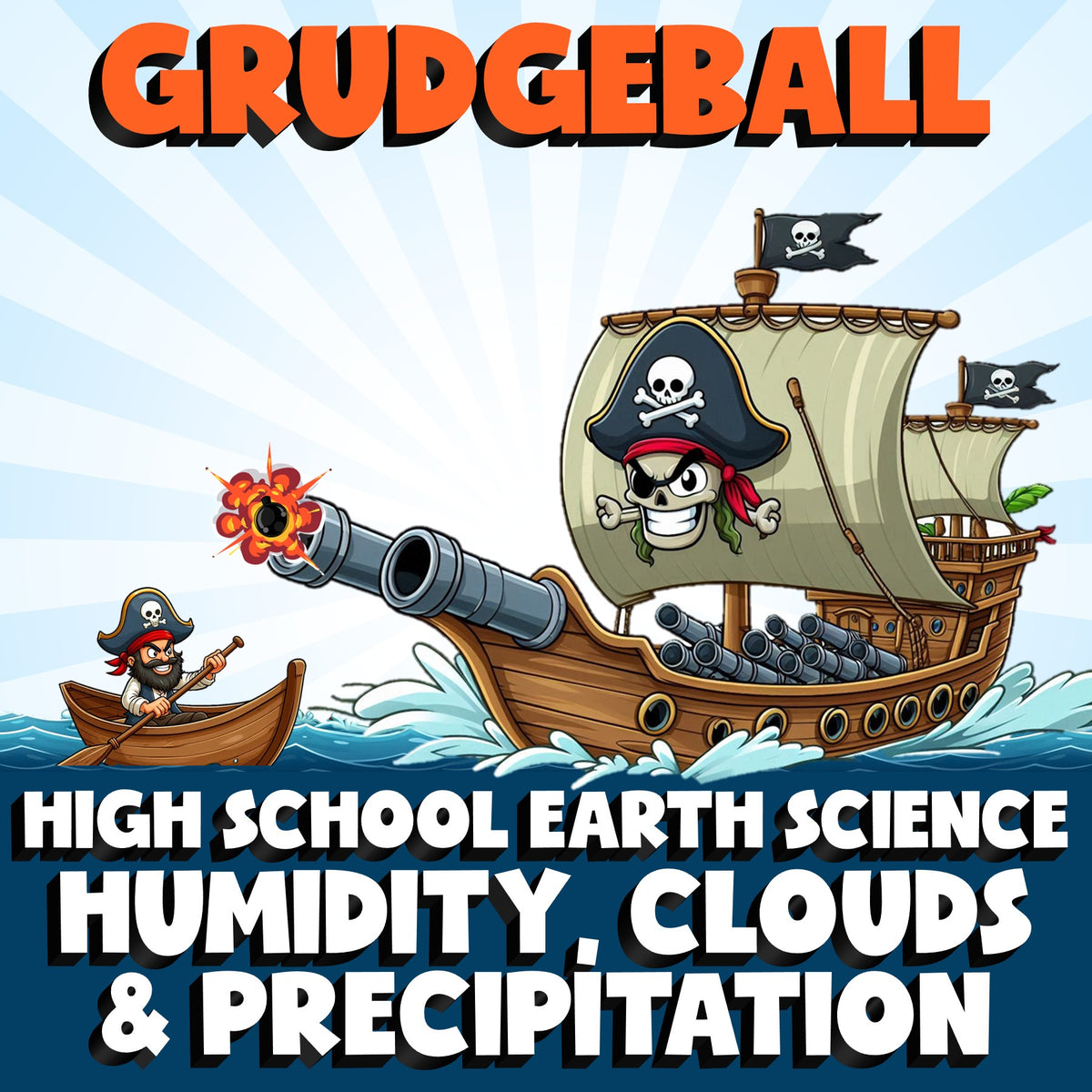 Humidity, Clouds & Precipitation GRUDGEBALL Game - No Prep Earth Science Review