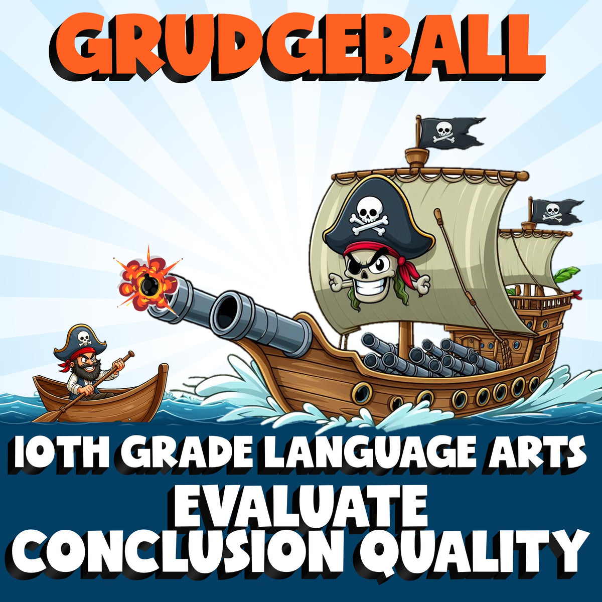 Evaluate Conclusion Quality GRUDGEBALL ELA Game - No Prep Grade 10 Review