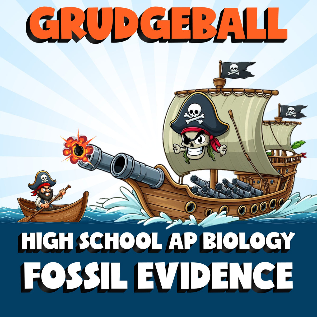 Fossil Evidence GRUDGEBALL Science Game - No Prep AP Biology Review Activity