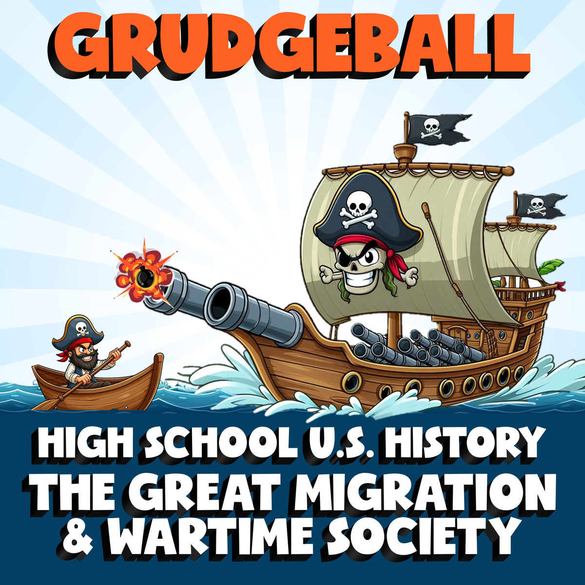 The Great Migration & Wartime Society GRUDGEBALL U.S. History Game - No Prep