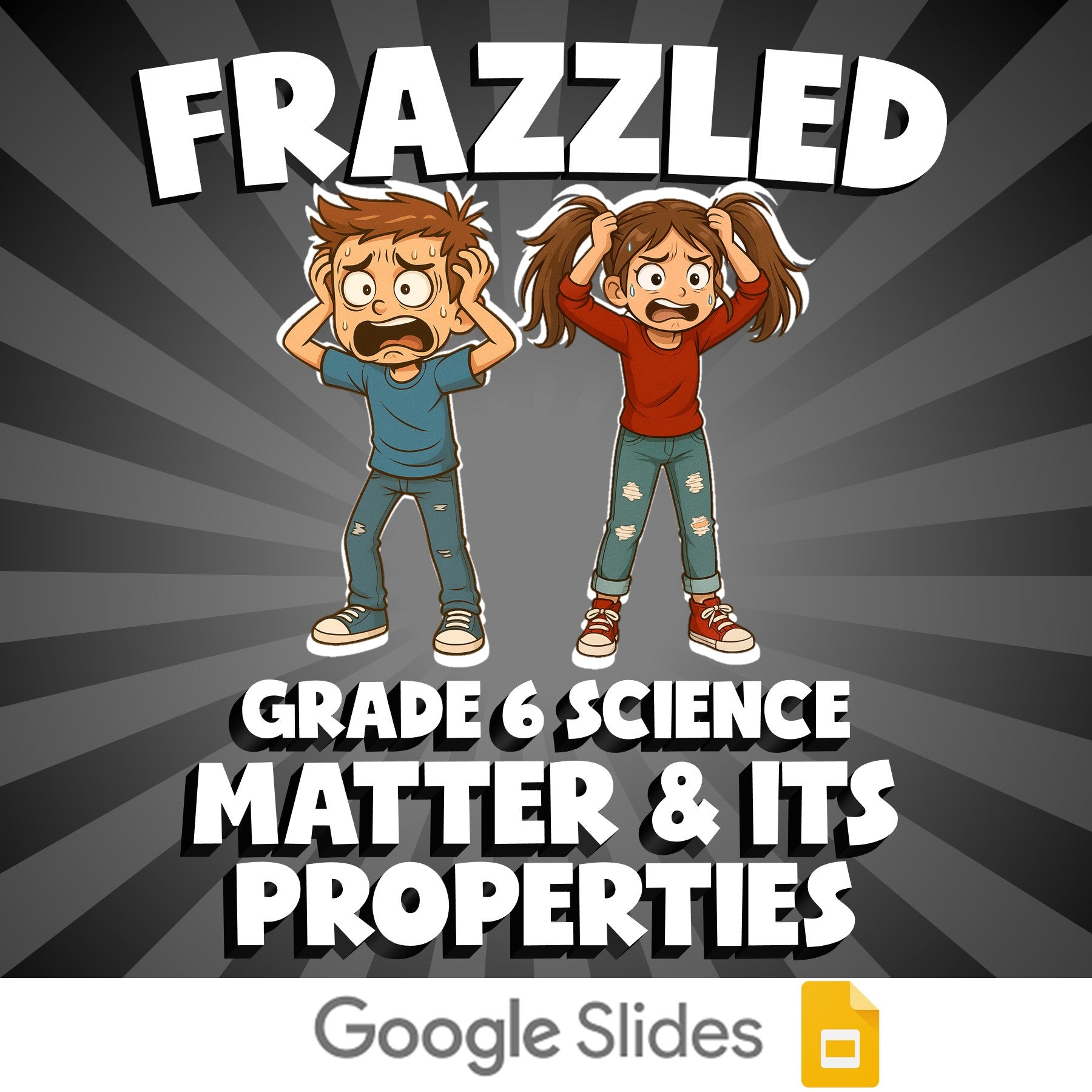 Matter & Its Properties FRAZZLED Science Game - No Prep Grade 6 Review Activity
