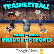 Physics of Sports TRASHKETBALL Science Game - No Prep Grade 5 Review Activity