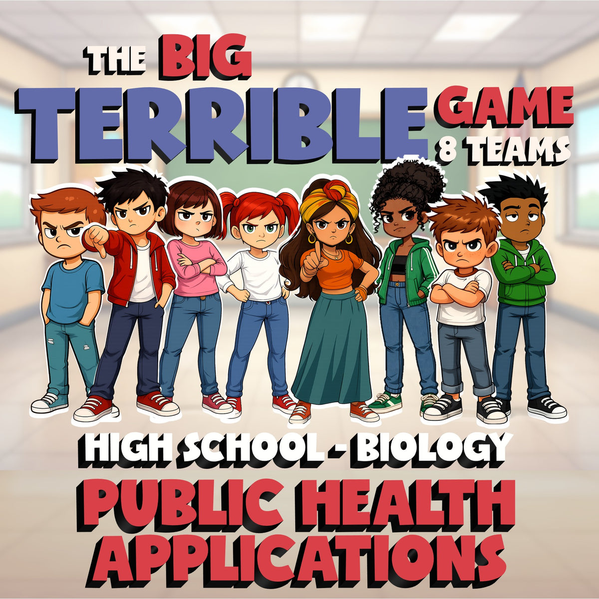 Public Health Applications BIG TERRIBLE GAME - No Prep Biology Science Review