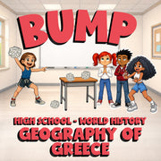 Geography of Greece BUMP Game - No Prep World History Review Activity