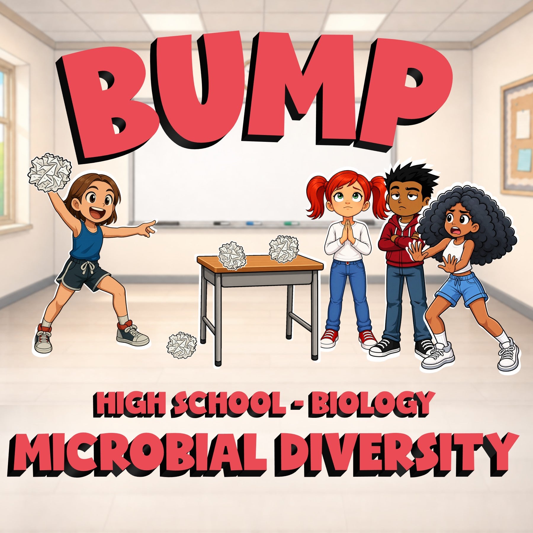 Microbial Diversity BUMP Science Game - No Prep Biology Review Activity