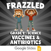 Vaccines & Antibiotics FRAZZLED Science Game - No Prep Grade 9 Review Activity