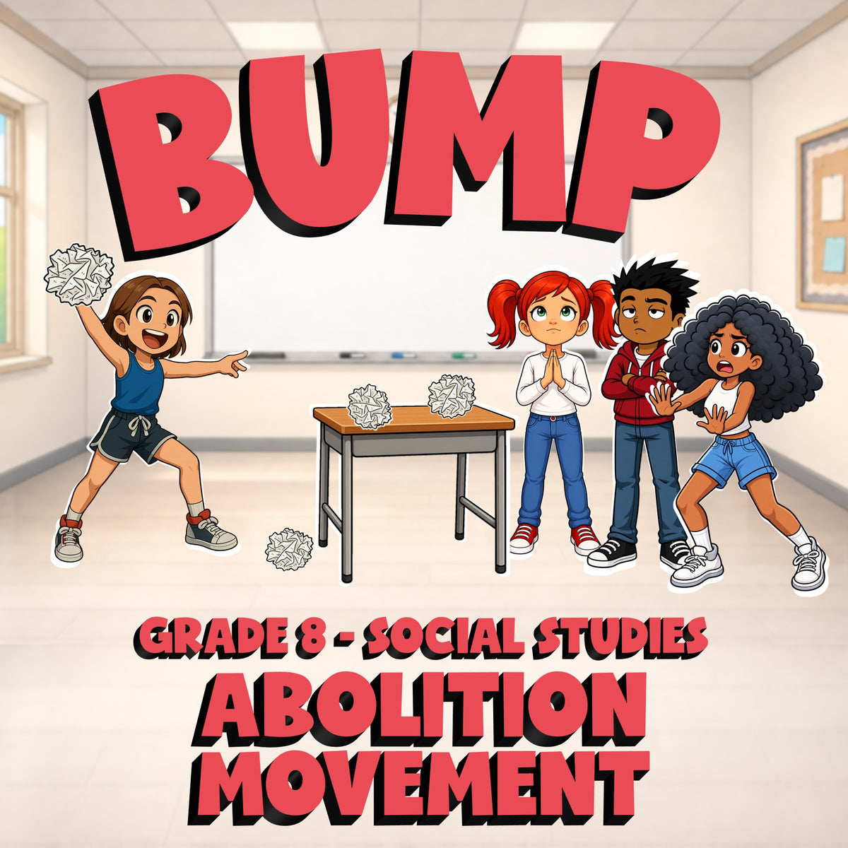 Abolition Movement BUMP Socials Game - No Prep Grade 8 Review Activity