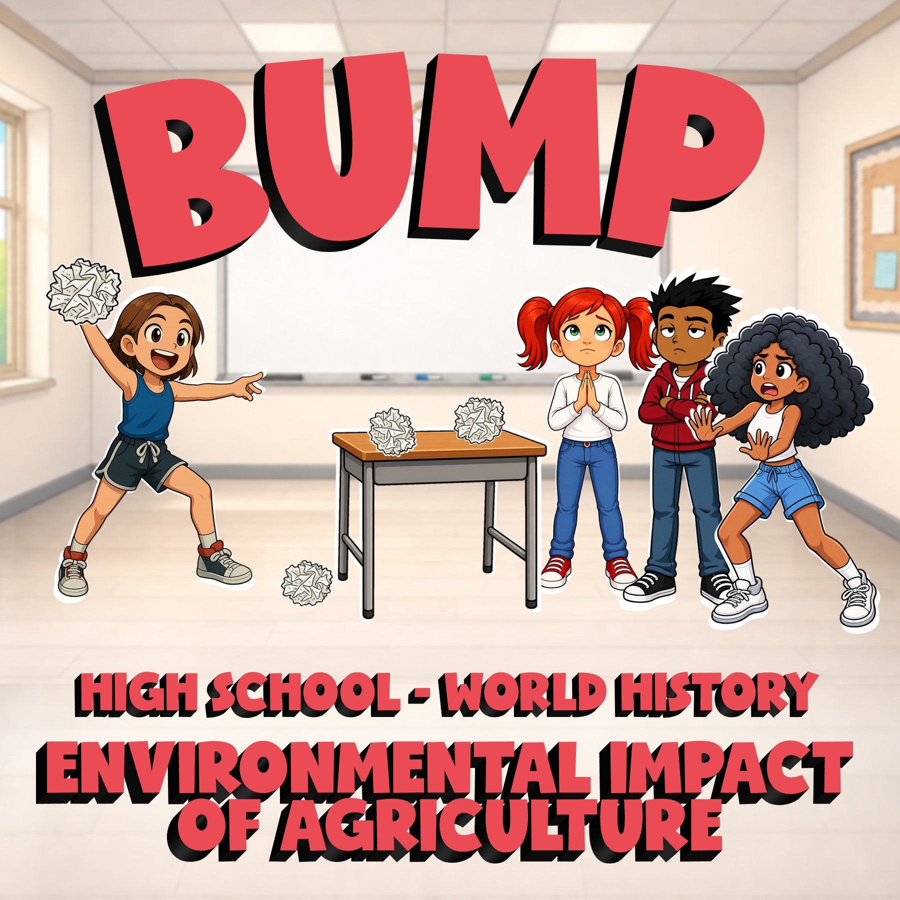 Environmental Impact of Agriculture BUMP Game - No Prep World History Review