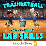 Lab Skills TRASHKETBALL Science Game - No Prep Grade 8 Review Activity
