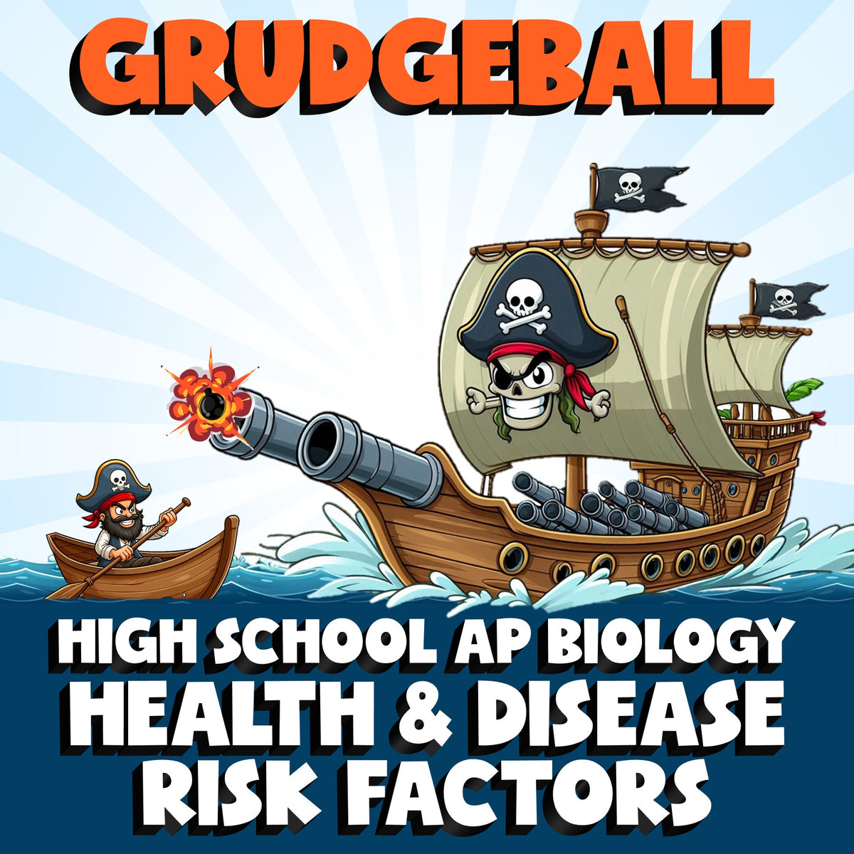 Health & Disease Risk Factors GRUDGEBALL Science Game - No Prep AP Biology