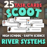 River Systems SCOOT TASK CARDS Game - No Prep Earth Science Review Activity