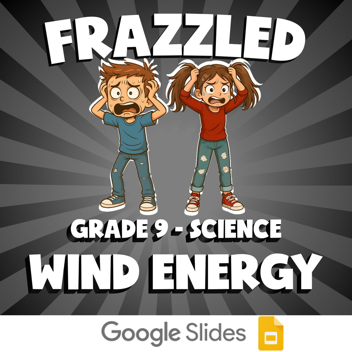 Wind Energy FRAZZLED Science Game - No Prep Grade 9 Review Activity