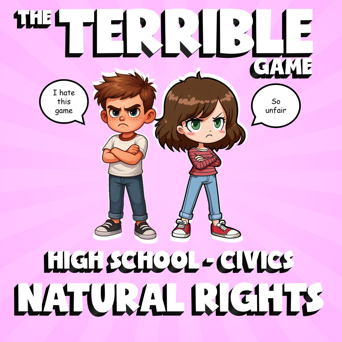 Natural Rights THE TERRIBLE GAME - No Prep Civics Review Activity