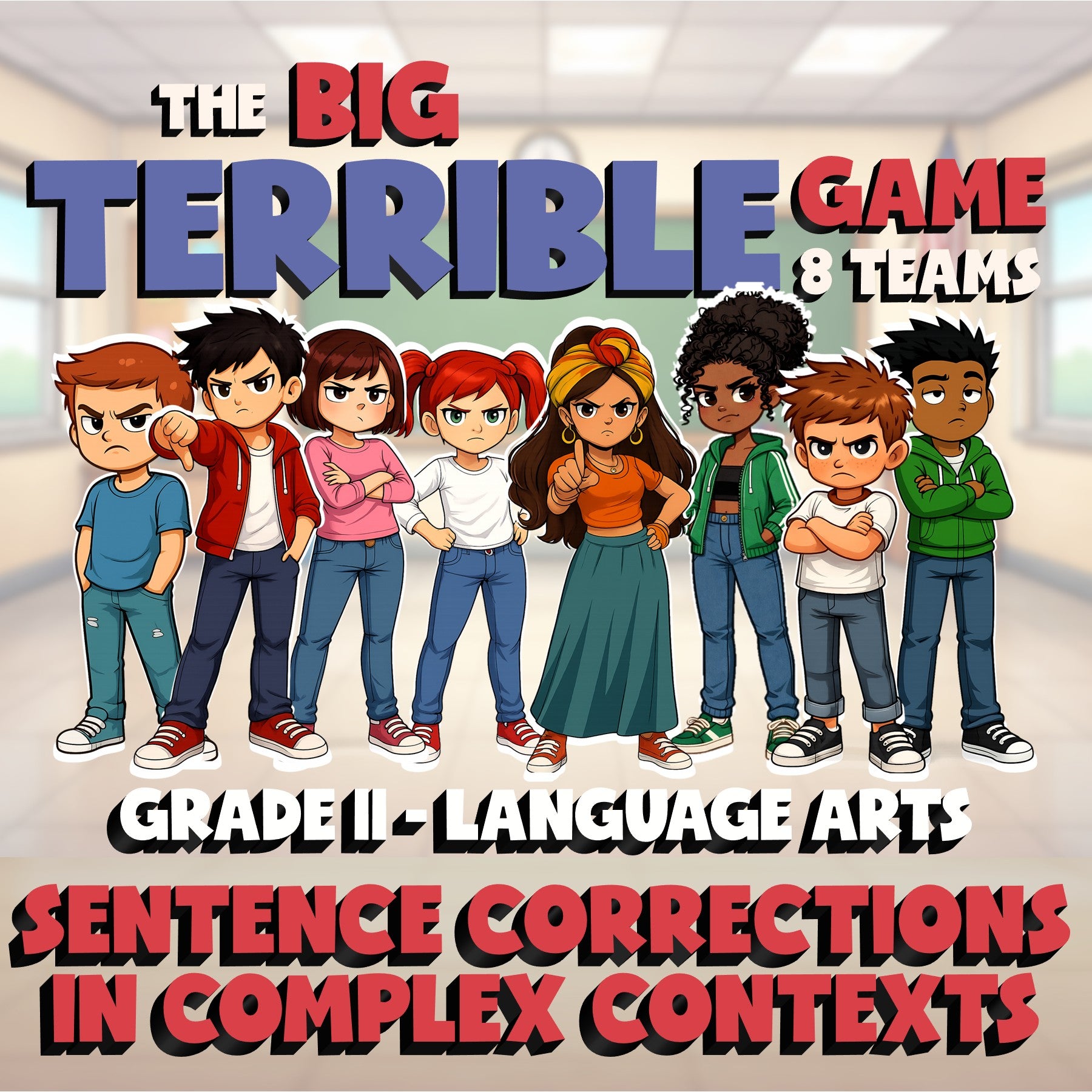 Sentence Corrections in Complex Contexts BIG TERRIBLE GAME - Grade 11 ELA Review