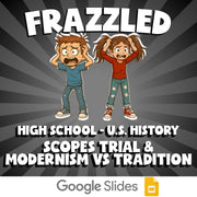 Scopes Trial & Modernism vs Tradition FRAZZLED U.S. History Game - No Prep