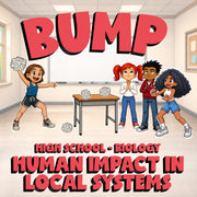 Human Impact in Local Systems BUMP Science Game - No Prep Biology Review