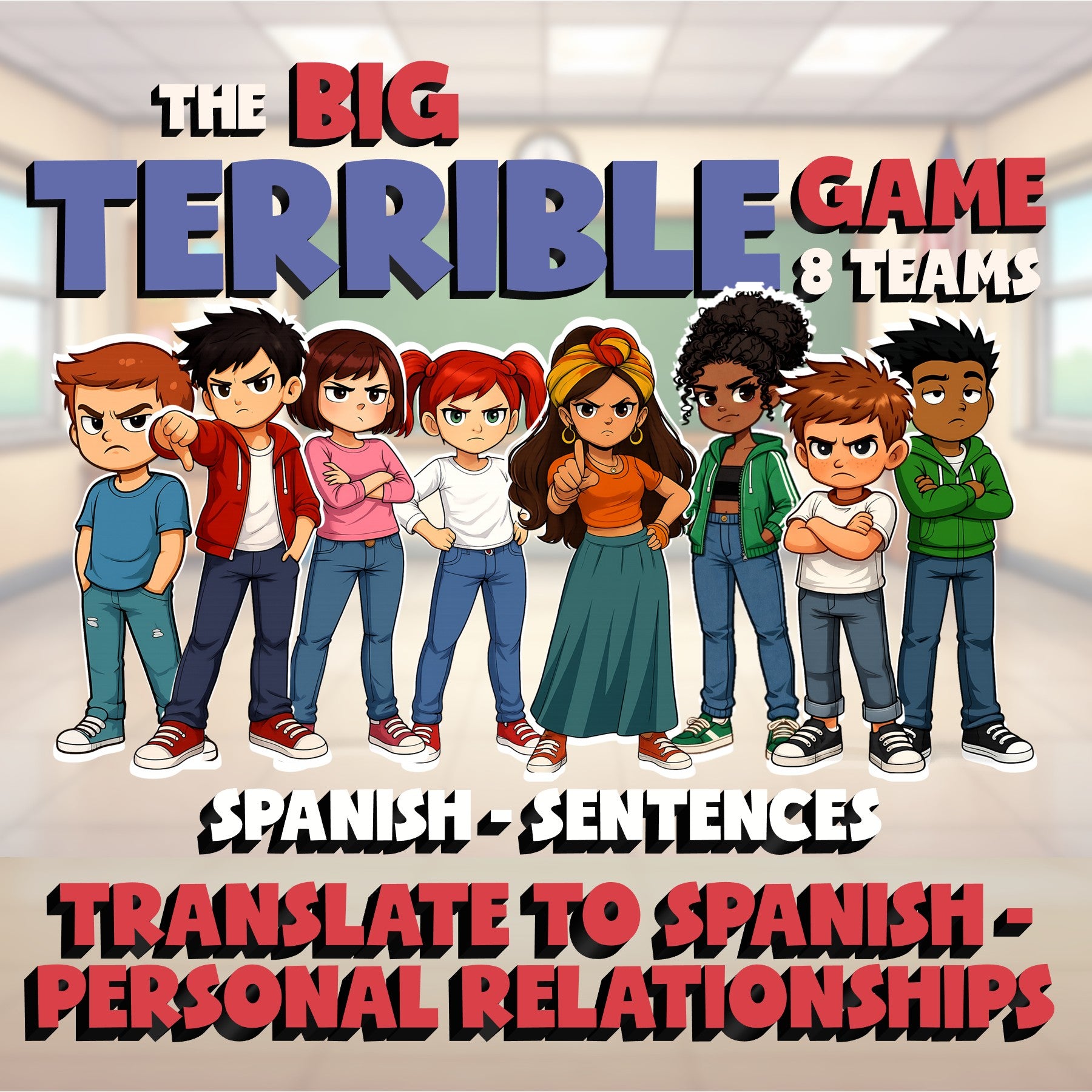Translate to Spanish - Personal Relationships BIG TERRIBLE GAME - Spanish