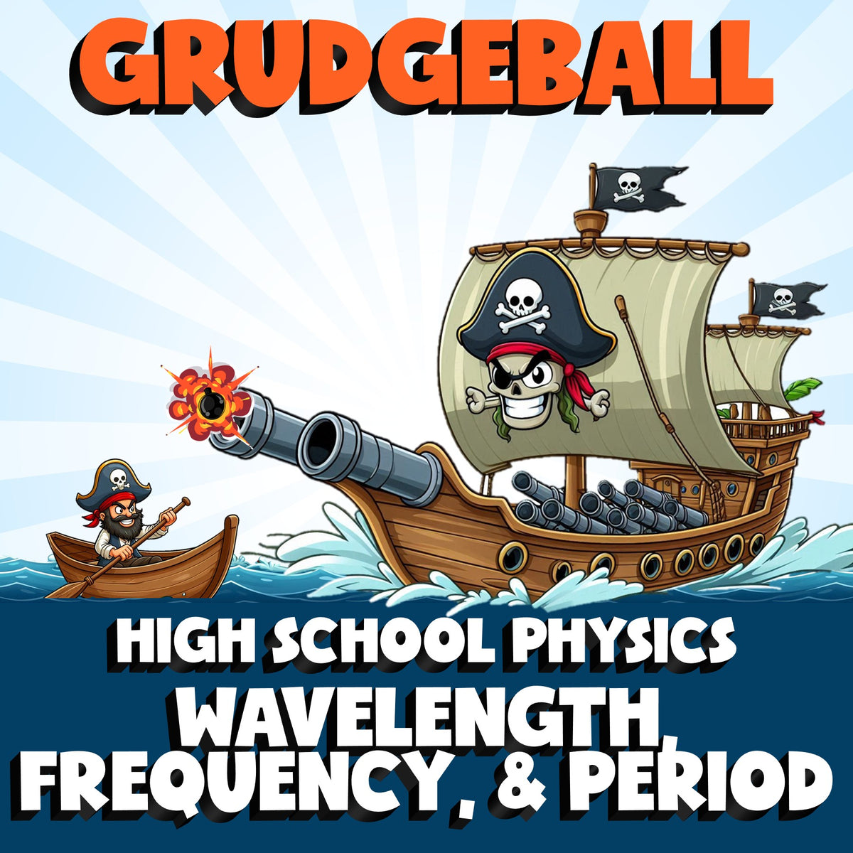 Wavelength, Frequency, & Period GRUDGEBALL Science Game - No Prep Physics Review